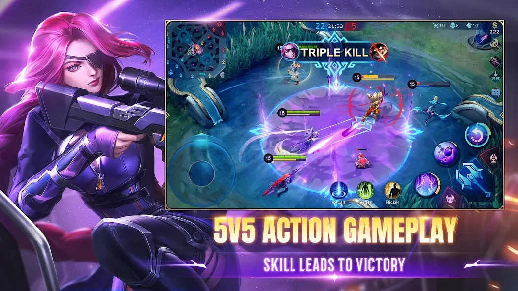 Скачать Mobile Legends: Bang Bang [MOD: бесплатные скины и алмазы] — скриншот 1