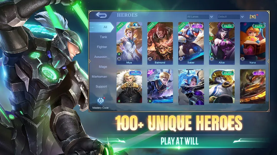 Скачать Mobile Legends: Bang Bang [MOD: бесплатные скины и алмазы] — скриншот 4