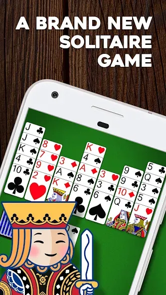 Crown Solitaire: Card Game [MOD: безлимитные подсказки и отмена ходов] на Андроид — скриншот 1