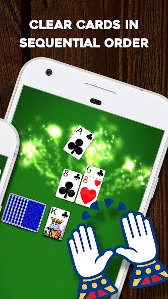 Crown Solitaire: Card Game [MOD: безлимитные подсказки и отмена ходов] на Андроид — скриншот 2