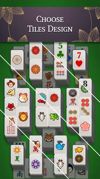 Взломанная Mahjong Solitaire [MOD: без рекламы и все уровни открыты] на Андроид — скриншот 4