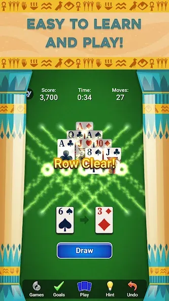 Скачать Pyramid Solitaire - Card Games [MOD: без рекламы и бесконечные подсказки] — скриншот 4