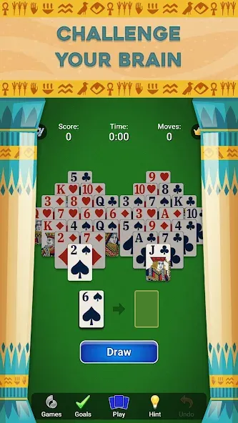 Скачать Pyramid Solitaire - Card Games [MOD: без рекламы и бесконечные подсказки] — скриншот 5