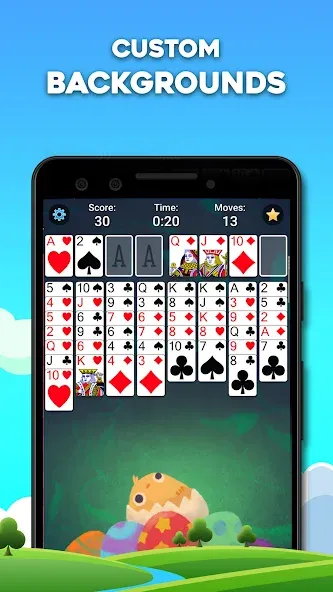 FreeCell Solitaire: Card Games [MOD: безлимитные подсказки и отмены ходов] на Андроид — скриншот 3