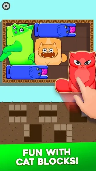 Block Puzzle Cats [MOD: безлимитные подсказки и убрана реклама] (Бесплатно / APK) — скриншот 1