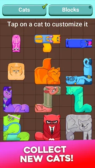 Block Puzzle Cats [MOD: безлимитные подсказки и убрана реклама] (Бесплатно / APK) — скриншот 5
