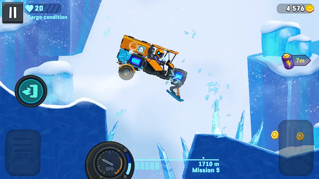 Скачать взлом Rovercraft 2: Race a space car [MOD: безлимитные деньги и топливо] — скриншот 2