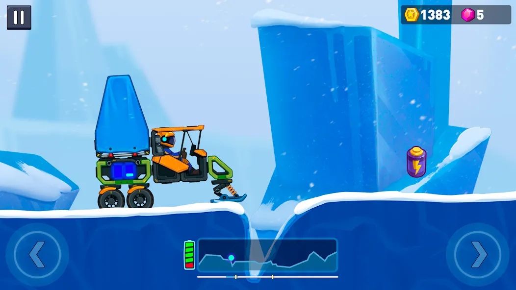Скачать взлом Rovercraft 2: Race a space car [MOD: безлимитные деньги и топливо] — скриншот 4
