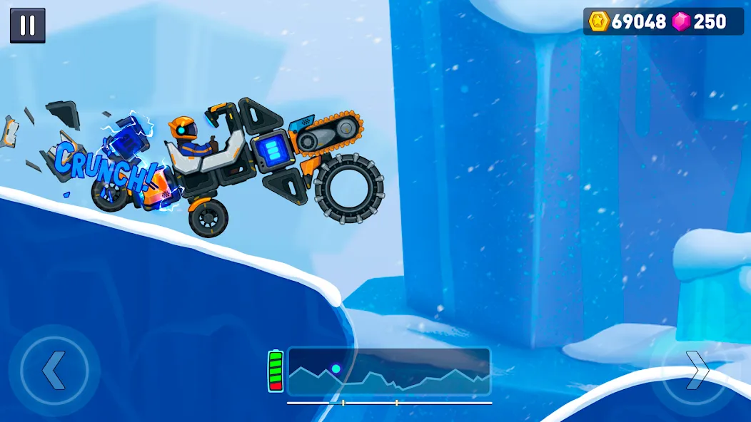 Скачать взлом Rovercraft 2: Race a space car [MOD: безлимитные деньги и топливо] — скриншот 5