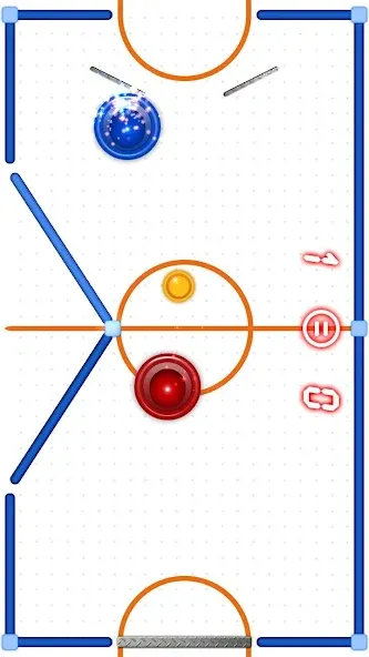 Air Hockey Challenge [MOD: безлимитные шайбы и усиленная клюшка] на Андроид — скриншот 5