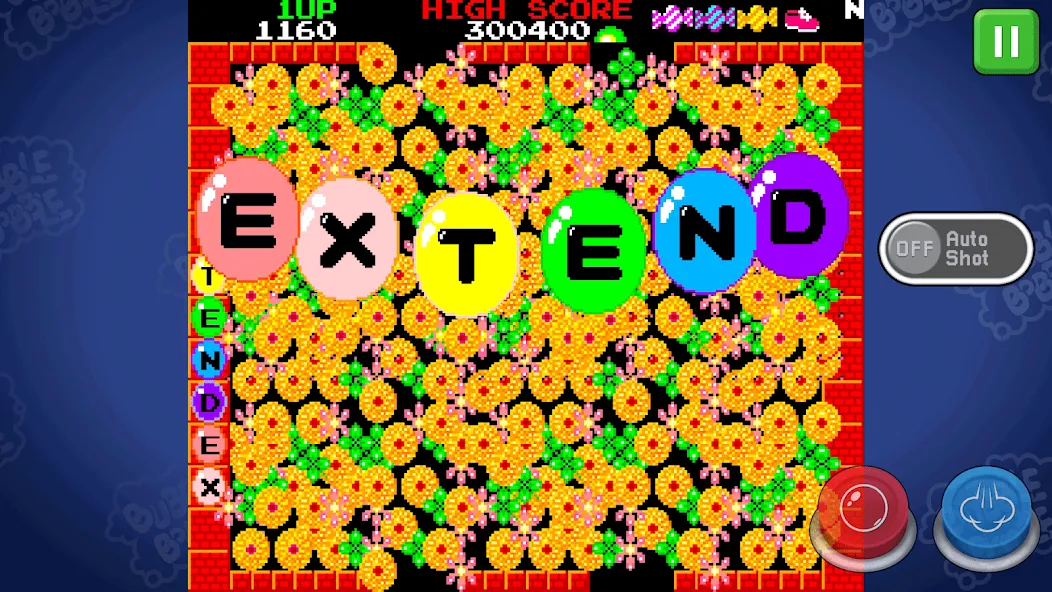 BUBBLE BOBBLE classic [MOD: бесконечные жизни и все уровни открыты] на Андроид — скриншот 3
