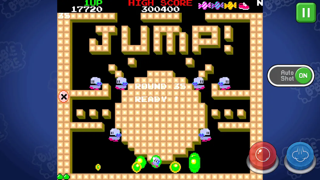 BUBBLE BOBBLE classic [MOD: бесконечные жизни и все уровни открыты] на Андроид — скриншот 5