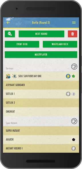 Fallout: Wasteland Warfare [MOD: безлимитные ресурсы и усиленные персонажи] на Андроид — скриншот 2