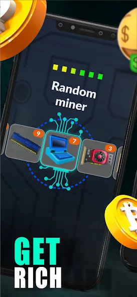 Merge Crypto Miner: Earn Money [MOD: безлимитные деньги и ускоренная добыча] последняя версия — скриншот 2