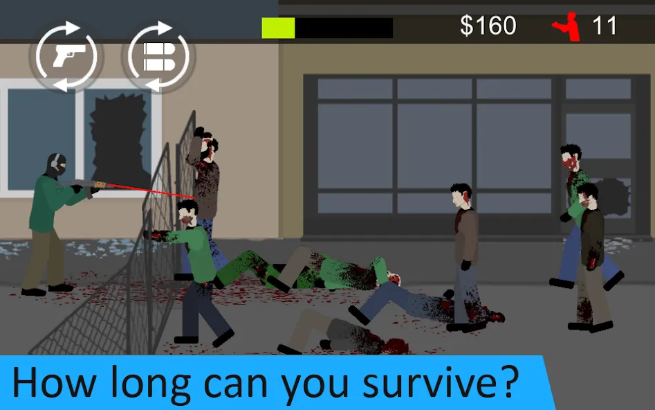 Flat Zombies: Defense&Cleanup [MOD: безлимитные деньги и патроны] (Бесплатно / APK) — скриншот 5