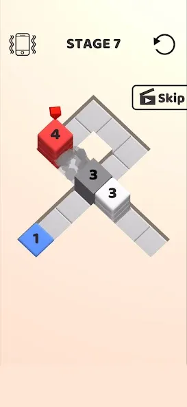 Stack Cube! [MOD: много монет и открыты все уровни] на Андроид — скриншот 2