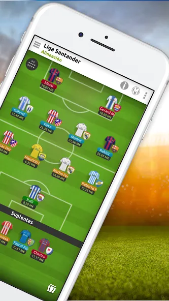 Взломанная futmondo - soccer manager [MOD: безлимитные деньги и ресурсы] на Андроид — скриншот 2