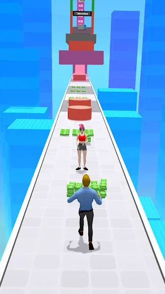 Взломанная Money Run 3D [MOD: безлимитные деньги и все уровни] на Андроид — скриншот 4