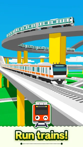 Train Go - Railway Simulator [MOD: безлимитные деньги и все поезда открыты] последняя версия — скриншот 1