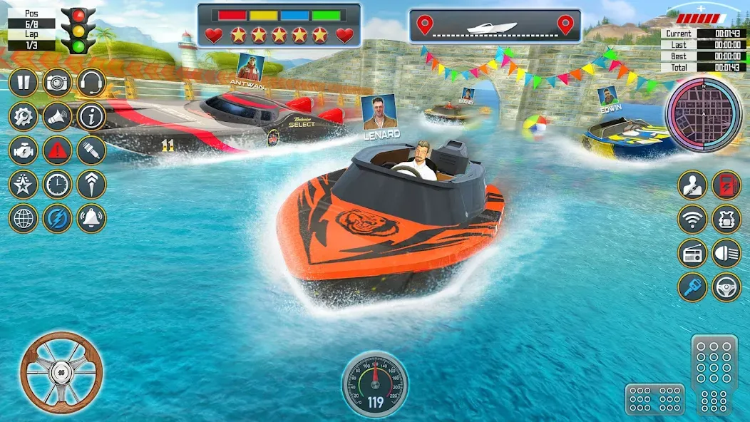 Speed Boat Racing: Boat games [MOD: безлимитные деньги и все лодки открыты] (Бесплатно / APK) — скриншот 2