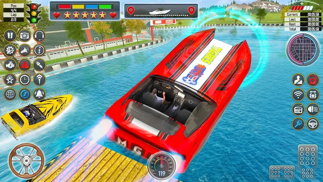 Speed Boat Racing: Boat games [MOD: безлимитные деньги и все лодки открыты] (Бесплатно / APK) — скриншот 5