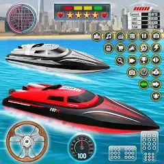 Speed Boat Racing: Boat games [MOD: безлимитные деньги и все лодки открыты] (Бесплатно / APK)