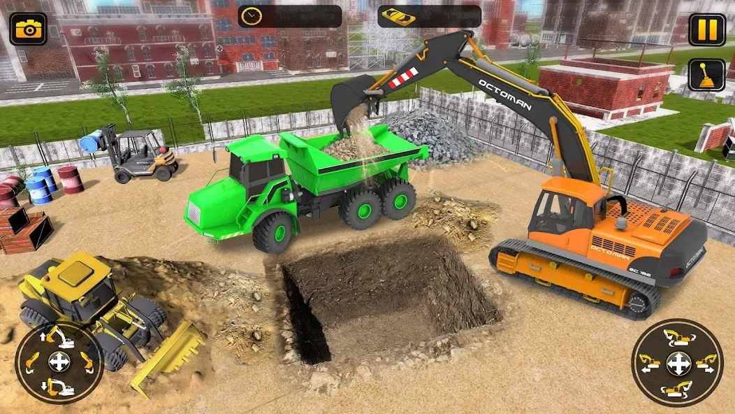Взломанная Heavy Construction Simulator [MOD: безлимитные деньги и вся техника] на Андроид — скриншот 5