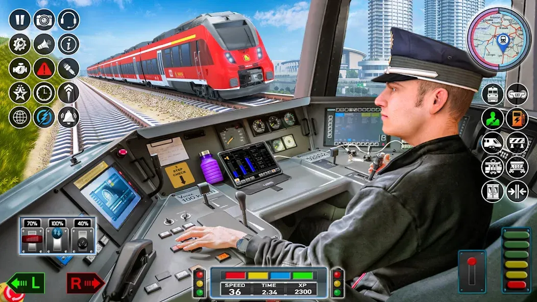Скачать City Train Game 3d Train games [MOD: безлимитные деньги и топливо] — скриншот 2
