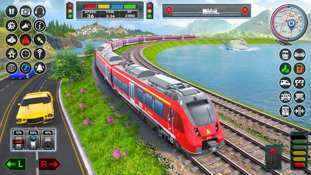 Скачать City Train Game 3d Train games [MOD: безлимитные деньги и топливо] — скриншот 3