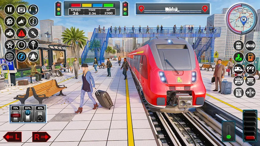 Скачать City Train Game 3d Train games [MOD: безлимитные деньги и топливо] — скриншот 5