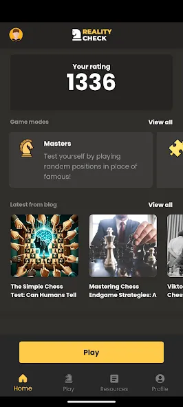 Reality Check Chess [MOD: улучшенный шахматный режим без ограничений] на Андроид — скриншот 1