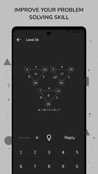 Math Puzzle & Brain Riddles [MOD: безлимитные подсказки и решения] (Бесплатно / APK) — скриншот 5