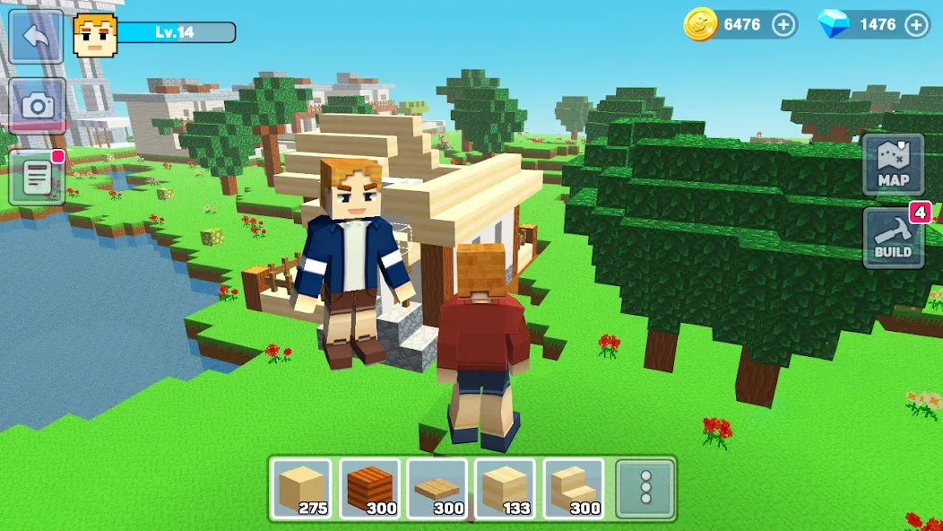 Скачать MiniCraft: Blocky Craft 2024 [MOD: бесконечные ресурсы и открытые возможности] на телефон — скриншот 2