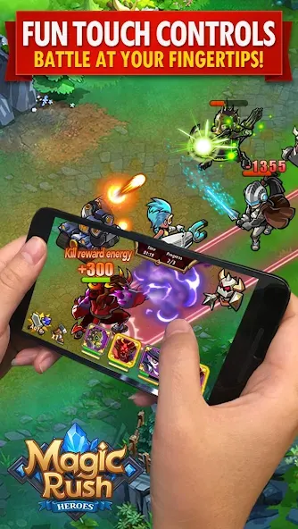 Magic Rush: Heroes [MOD: безлимитные ресурсы и усиленные герои] на Андроид — скриншот 1