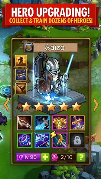 Magic Rush: Heroes [MOD: безлимитные ресурсы и усиленные герои] на Андроид — скриншот 3