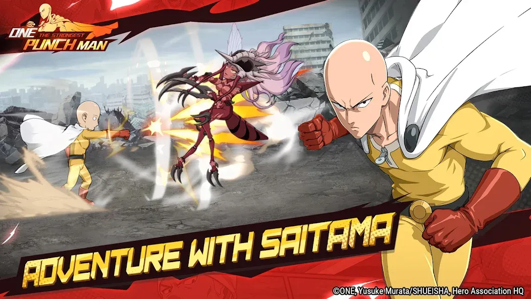 Взломанная One Punch Man - The Strongest [MOD: безлимитные деньги и алмазы] на Андроид — скриншот 2