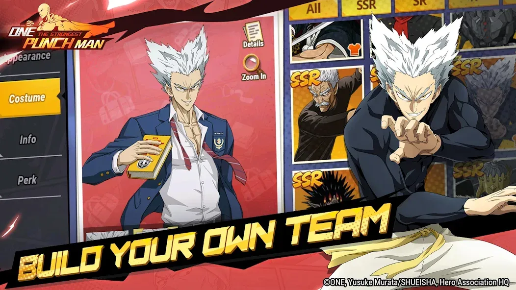 Взломанная One Punch Man - The Strongest [MOD: безлимитные деньги и алмазы] на Андроид — скриншот 3
