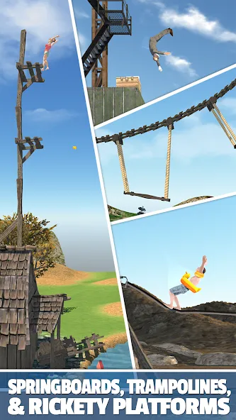 Flip Diving [MOD: безлимитные деньги и все персонажи] (Бесплатно / APK) — скриншот 3
