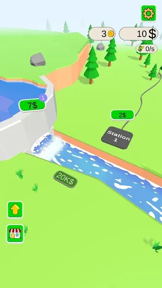 Скачать Water Power [MOD: безлимитная энергия и быстрый прогресс] — скриншот 1