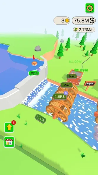 Скачать Water Power [MOD: безлимитная энергия и быстрый прогресс] — скриншот 5