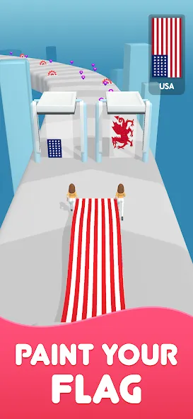 Flag Painters [MOD: много денег и разблокированы уровни] — Скачать бесплатно (APK) — скриншот 1