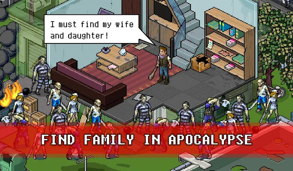Fury Survivor: Pixel Z [MOD: безлимитные ресурсы и бессмертие] на Андроид — скриншот 3