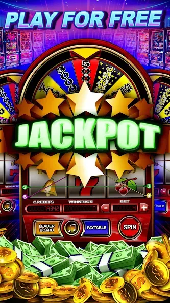 Money Wheel Slot Machine Game [MOD: безлимитные монеты и бонусы] (Бесплатно / APK) — скриншот 2