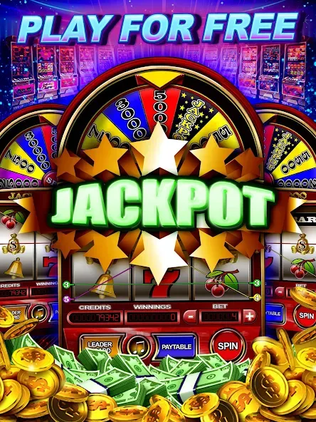 Money Wheel Slot Machine Game [MOD: безлимитные монеты и бонусы] (Бесплатно / APK) — скриншот 4