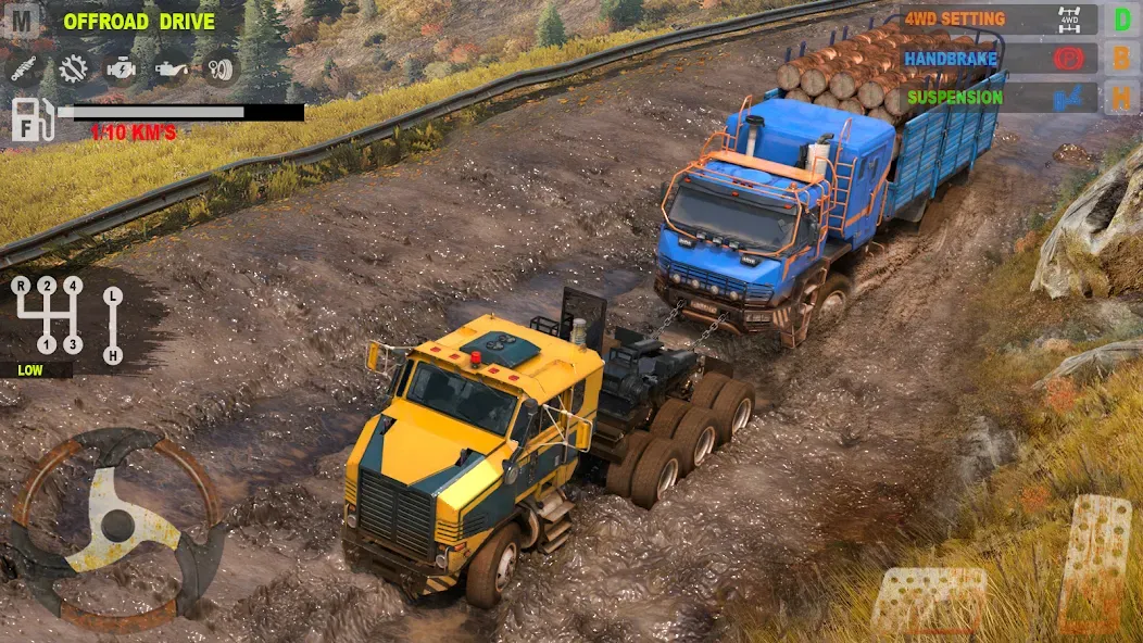 Offroad Mudrunner Games 3D [MOD: безлимитные деньги и топливо] — Скачать бесплатно (APK) — скриншот 1