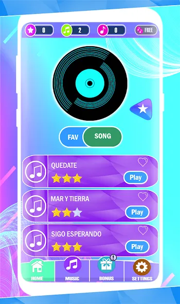 Скачать взлом Santa Fe Klan Piano Game [MOD: новые песни и быстрый прогресс] — скриншот 1