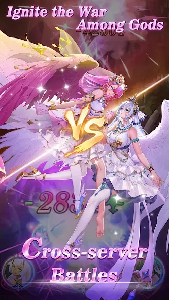 Скачать взлом Idle Angels: Goddess' Warfare [MOD: безлимитные ресурсы и усиленные героини] — скриншот 5