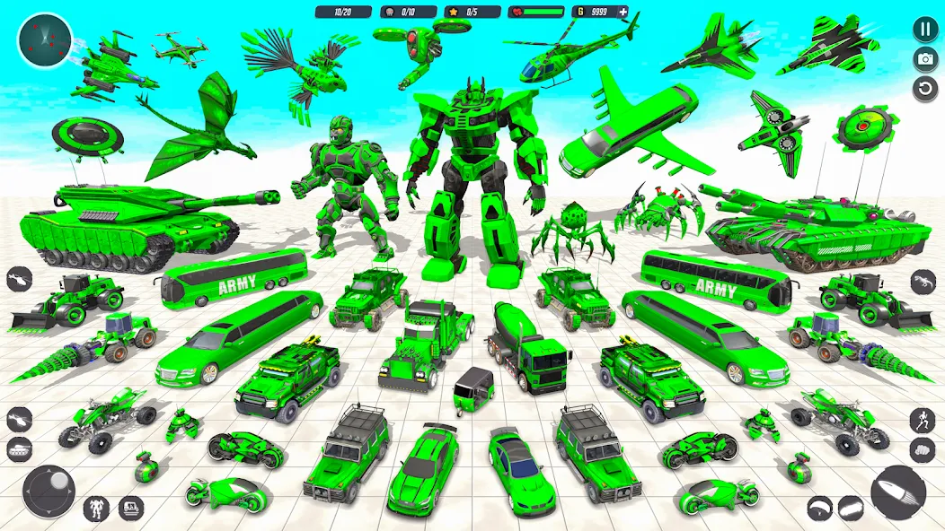 Tank Robot Game Army Games [MOD: мощные роботы и бесконечные боеприпасы] — Скачать бесплатно (APK) — скриншот 1