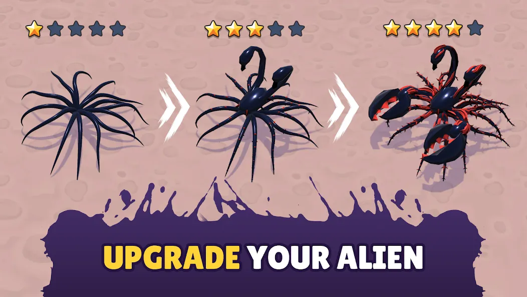 Взломанная Alien Invasion: RPG Idle Space [MOD: безлимитные ресурсы и мощное оружие] на Андроид — скриншот 5