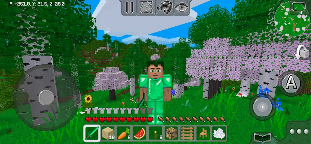 Скачать MultiCraft — Build and Mine! [MOD: безлимитные ресурсы и всё открыто] на телефон — скриншот 1